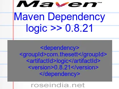Maven dependency of logic version 0.8.21