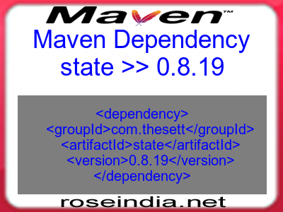 Maven dependency of state version 0.8.19