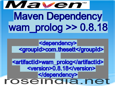 Maven dependency of wam_prolog version 0.8.18