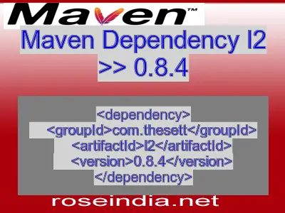 Maven dependency of l2 version 0.8.4