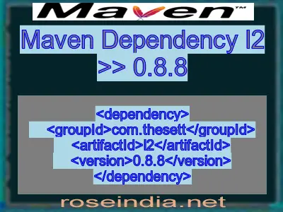 Maven dependency of l2 version 0.8.8
