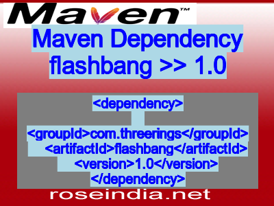 Maven dependency of flashbang version 1.0