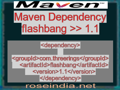 Maven dependency of flashbang version 1.1