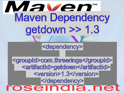 Maven dependency of getdown version 1.3