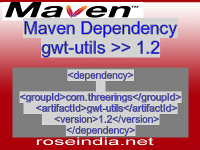 Maven dependency of gwt-utils version 1.2