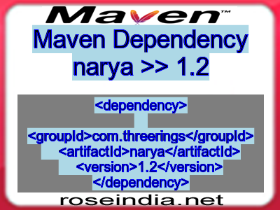 Maven dependency of narya version 1.2