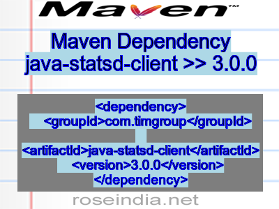 Maven dependency of java-statsd-client version 3.0.0