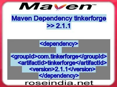 Maven dependency of tinkerforge version 2.1.1