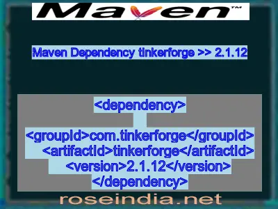 Maven dependency of tinkerforge version 2.1.12