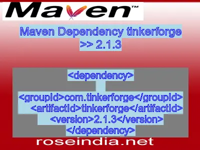 Maven dependency of tinkerforge version 2.1.3