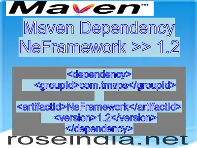 Maven dependency of NeFramework version 1.2