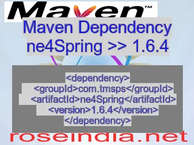 Maven dependency of ne4Spring version 1.6.4