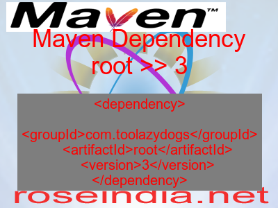 Maven dependency of root version 3