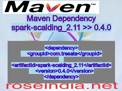 Maven dependency of spark-scalding_2.11 version 0.4.0