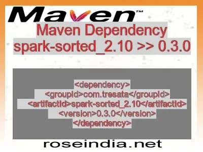 Maven dependency of spark-sorted_2.10 version 0.3.0