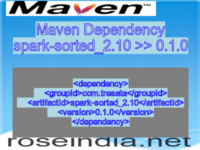 Maven dependency of spark-sorted_2.10 version 0.1.0