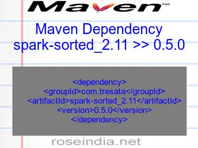 Maven dependency of spark-sorted_2.11 version 0.5.0