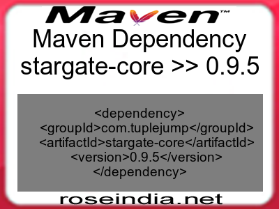 Maven dependency of stargate-core version 0.9.5