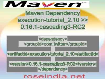 Maven dependency of execution-tutorial_2.10 version 0.16.1-cascading3-RC2