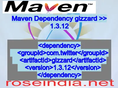 Maven dependency of gizzard version 1.3.12