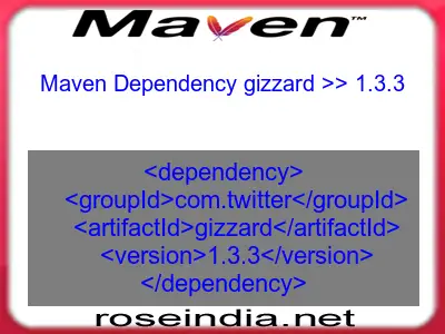 Maven dependency of gizzard version 1.3.3