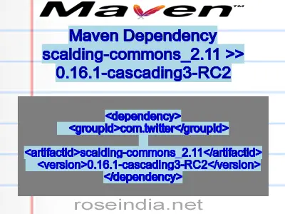 Maven dependency of scalding-commons_2.11 version 0.16.1-cascading3-RC2