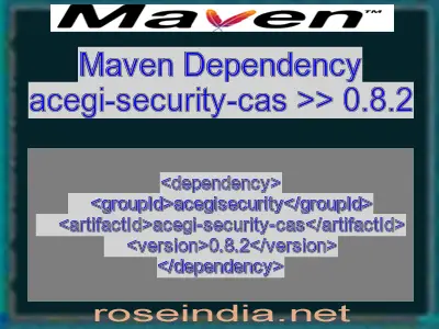 Maven dependency of acegi-security-cas version 0.8.2