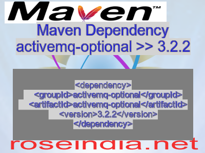 Maven dependency of activemq-optional version 3.2.2