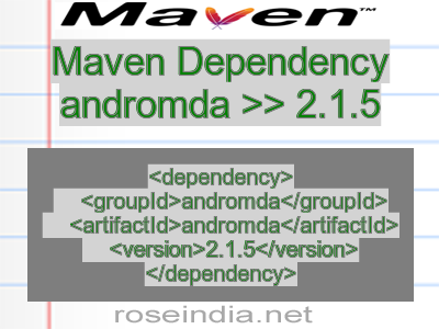Maven dependency of andromda version 2.1.5