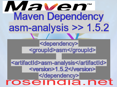 Maven dependency of asm-analysis version 1.5.2