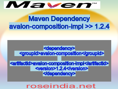 Maven dependency of avalon-composition-impl version 1.2.4