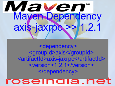 Maven dependency of axis-jaxrpc version 1.2.1