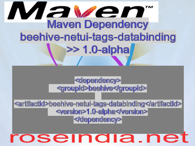 Maven dependency of beehive-netui-tags-databinding version 1.0-alpha