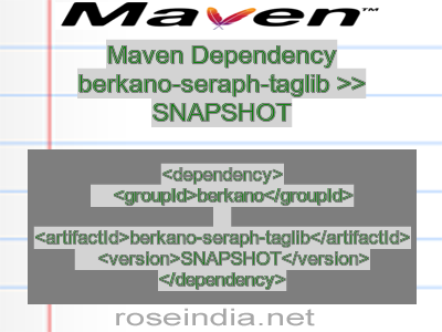 Maven dependency of berkano-seraph-taglib version SNAPSHOT