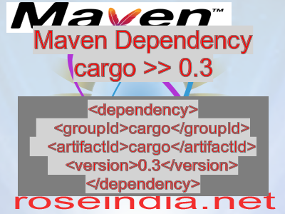 Maven dependency of cargo version 0.3