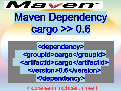 Maven dependency of cargo version 0.6