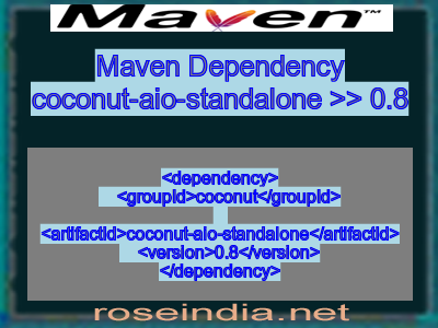 Maven dependency of coconut-aio-standalone version 0.8
