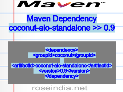 Maven dependency of coconut-aio-standalone version 0.9