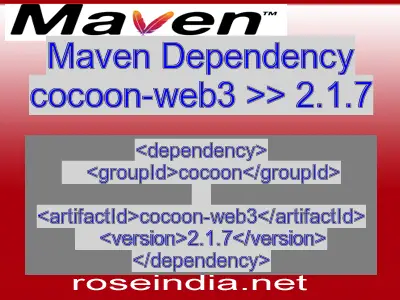 Maven dependency of cocoon-web3 version 2.1.7