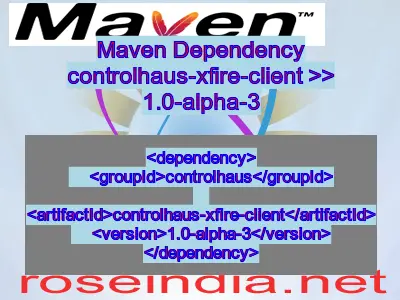 Maven dependency of controlhaus-xfire-client version 1.0-alpha-3