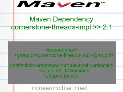 Maven dependency of cornerstone-threads-impl version 2.1