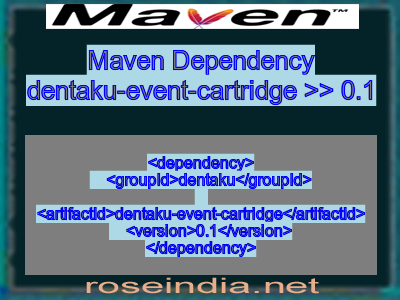 Maven dependency of dentaku-event-cartridge version 0.1