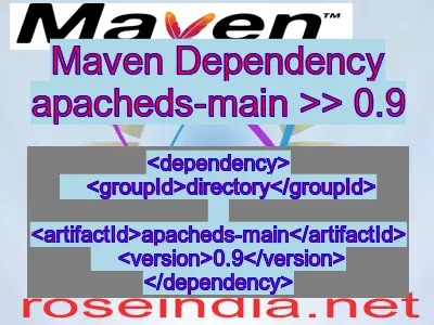 Maven dependency of apacheds-main version 0.9