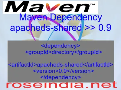 Maven dependency of apacheds-shared version 0.9