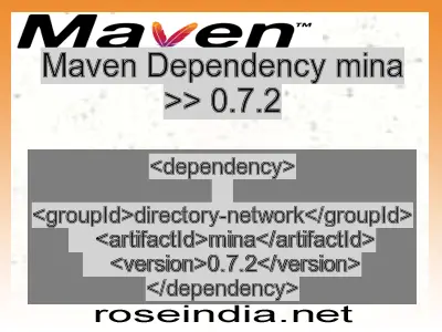 Maven dependency of mina version 0.7.2