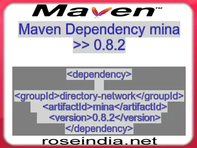 Maven dependency of mina version 0.8.2