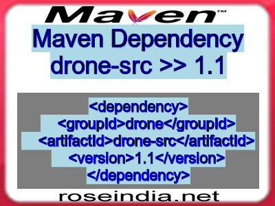 Maven dependency of drone-src version 1.1