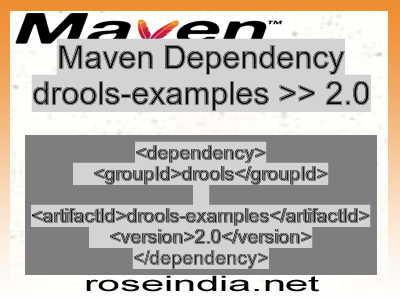 Maven dependency of drools-examples version 2.0