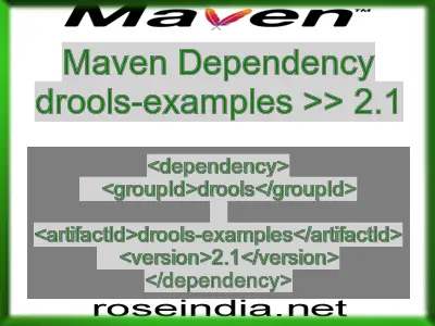 Maven dependency of drools-examples version 2.1