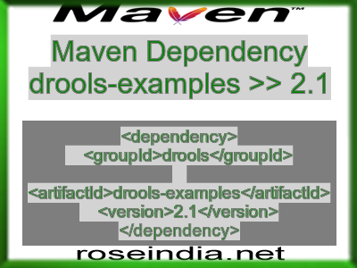 Maven dependency of drools-examples version 2.1